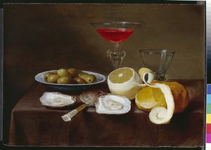Stilleben med østers, 1600-tallet
